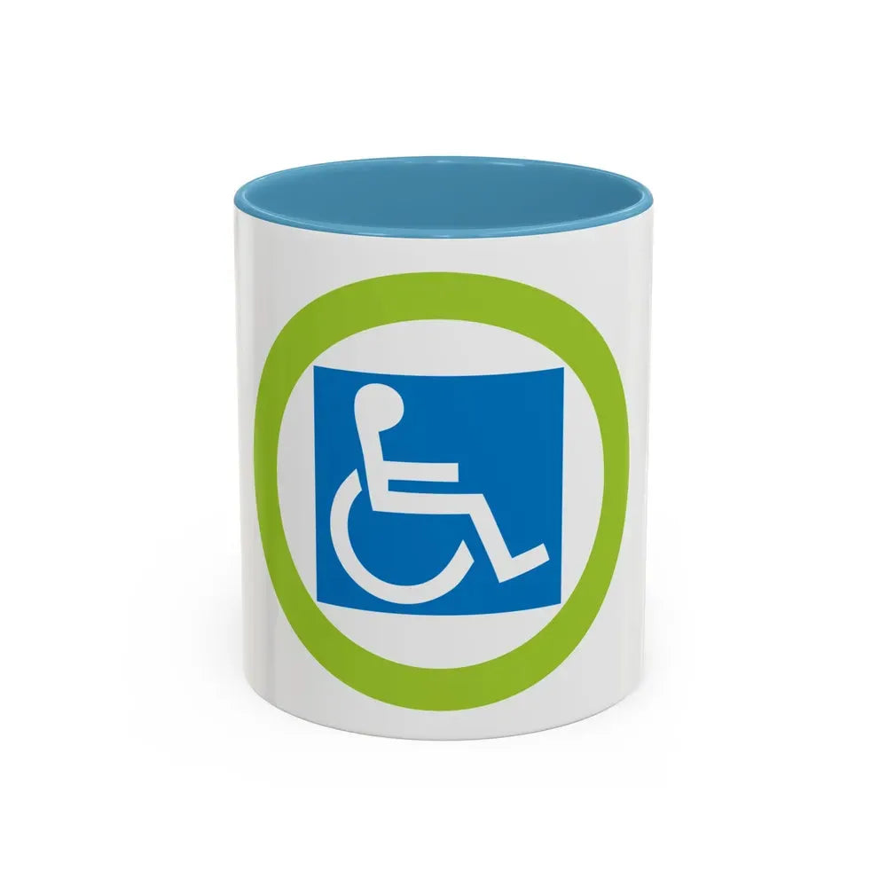 Disabilities Awareness (Boy Scout Merit Badge) Accent Coffee Mug 11oz Light Blue - Go Mug Yourself