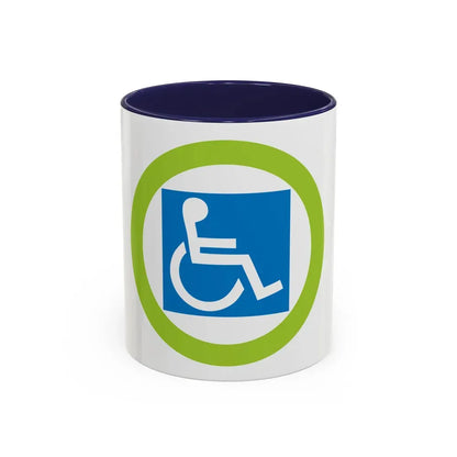 Disabilities Awareness (Boy Scout Merit Badge) Accent Coffee Mug 11oz Navy - Go Mug Yourself