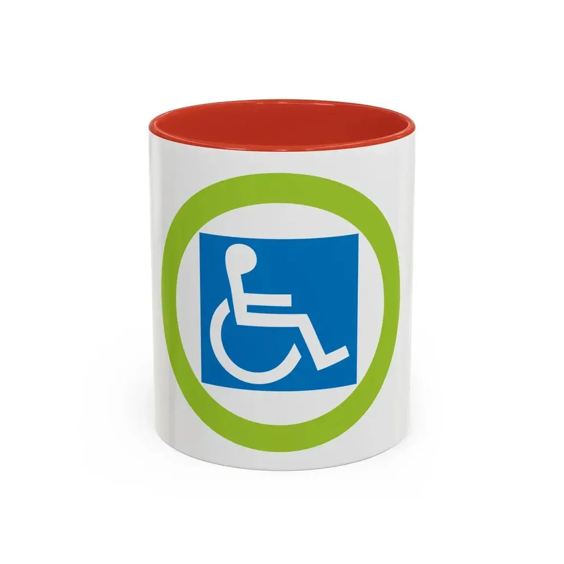 Disabilities Awareness (Boy Scout Merit Badge) Accent Coffee Mug 11oz Red - Go Mug Yourself