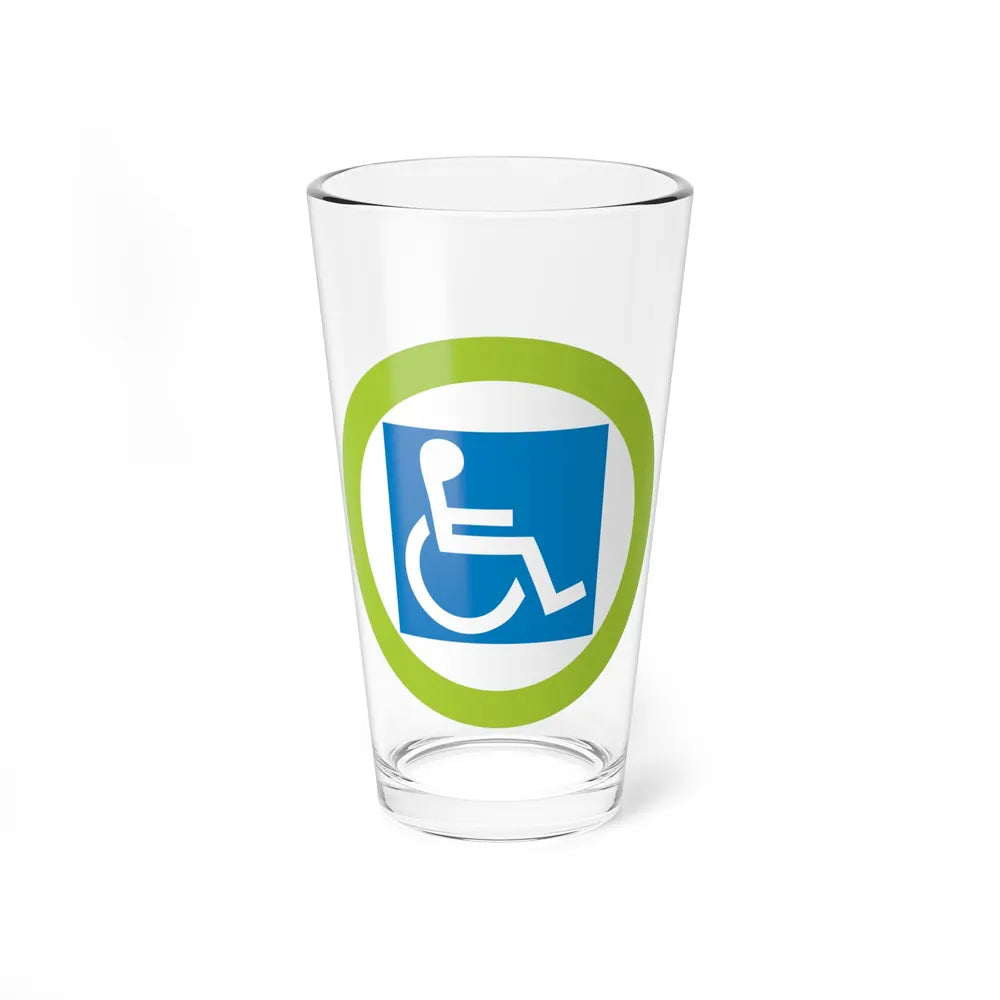 Disabilities Awareness (Boy Scout Merit Badge) Pint Glass 16oz-16oz-Go Mug Yourself