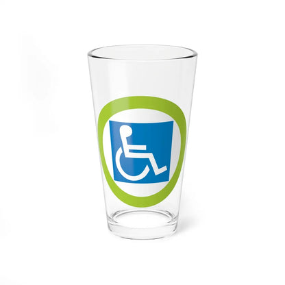 Disabilities Awareness (Boy Scout Merit Badge) Pint Glass 16oz-16oz-Go Mug Yourself