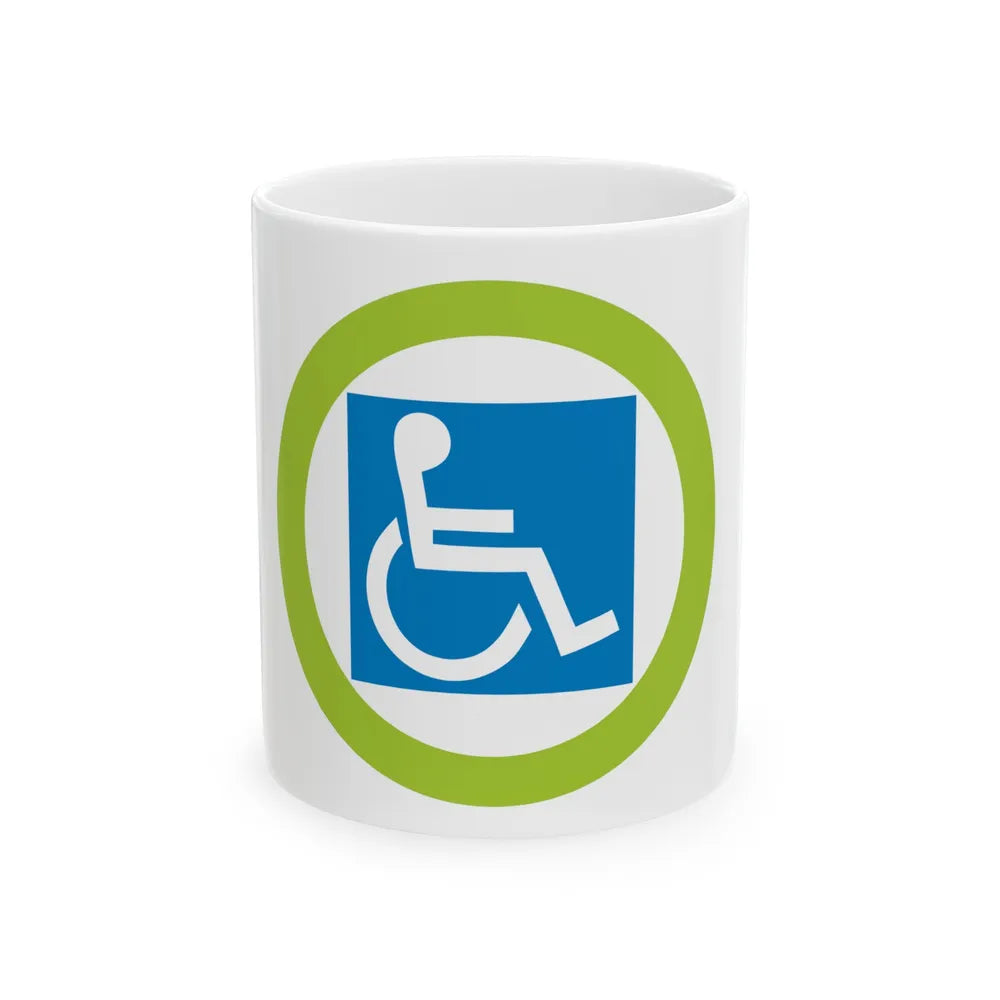 Disabilities Awareness (Boy Scout Merit Badge) White Coffee Mug-11oz-Go Mug Yourself