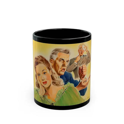 Disapproving Father, advertisement - Black Coffee Mug 11oz - Go Mug Yourself