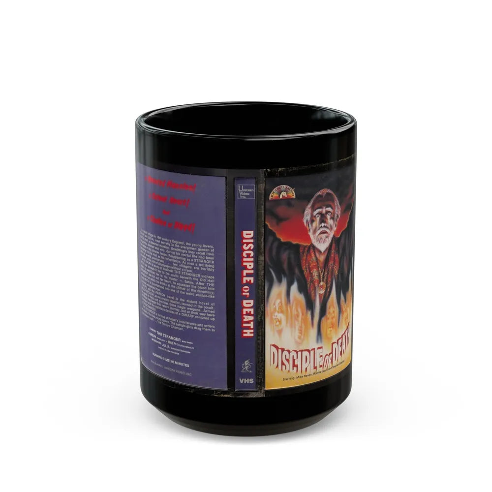 DISCIPLE OF DEATH (VHS COVER) - Black Coffee Mug-15oz-Go Mug Yourself