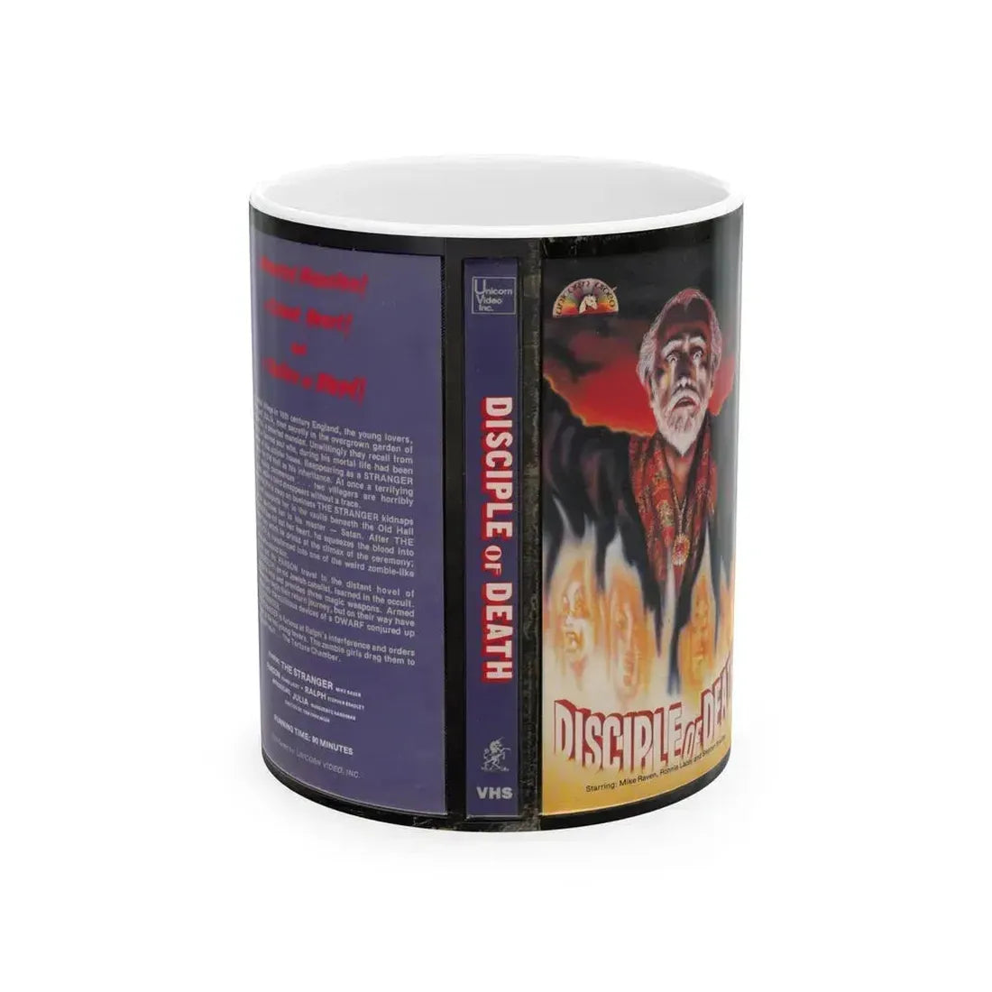 DISCIPLE OF DEATH (VHS COVER) - White Coffee Mug 11oz - Go Mug Yourself