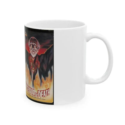 DISCIPLE OF DEATH (VHS COVER) - White Coffee Mug - Go Mug Yourself