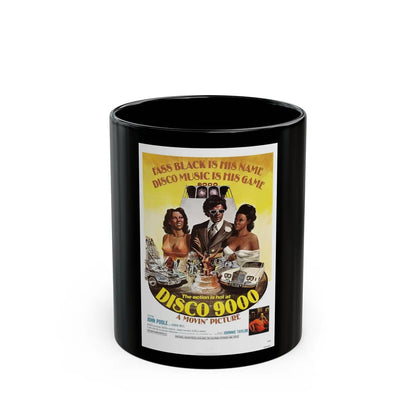 DISCO 9000 1977 Movie Poster - Black Coffee Mug-11oz-Go Mug Yourself