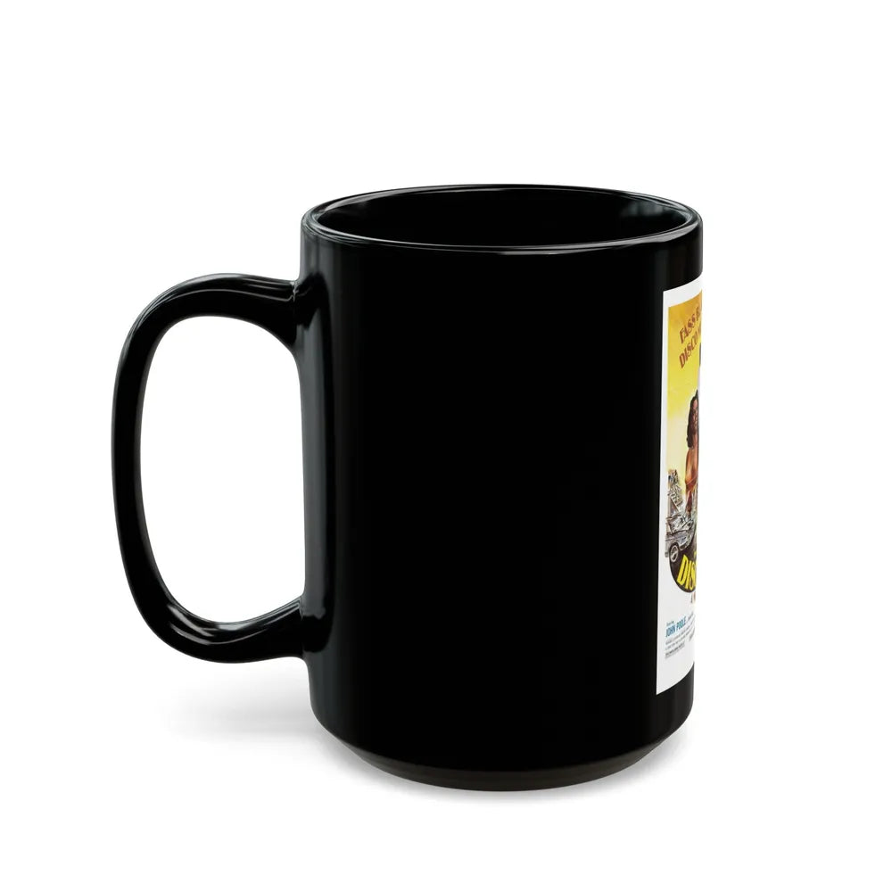 DISCO 9000 1977 Movie Poster - Black Coffee Mug-Go Mug Yourself