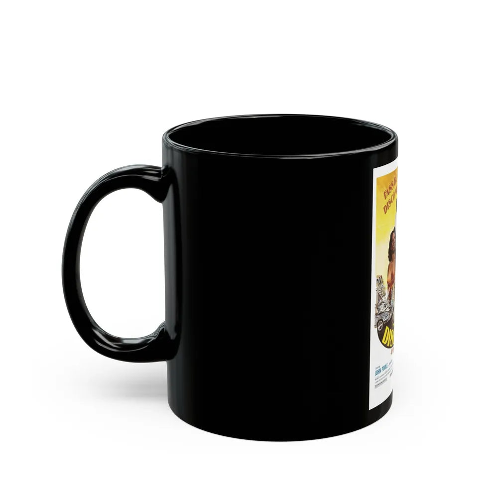 DISCO 9000 1977 Movie Poster - Black Coffee Mug-Go Mug Yourself