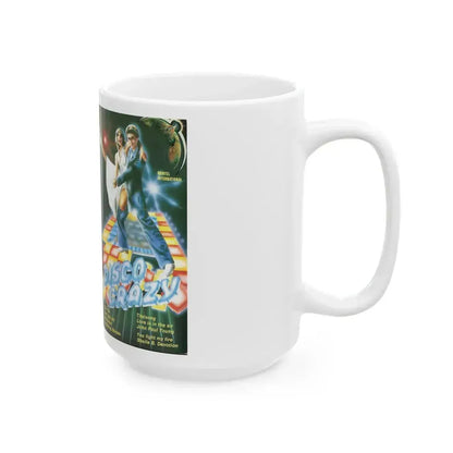 DISCO CRAZY (VHS COVER) - White Coffee Mug - Go Mug Yourself