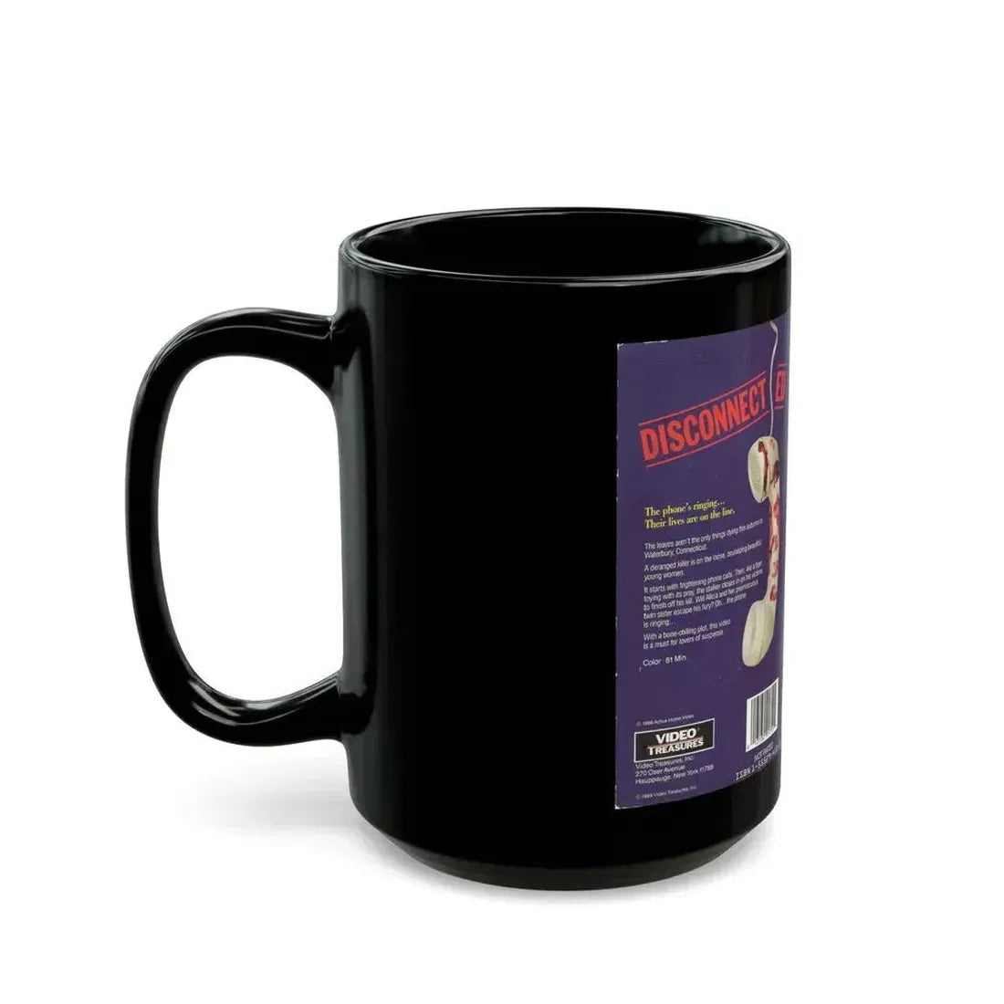 DISCONNECTED (VHS COVER) - Black Coffee Mug - Go Mug Yourself