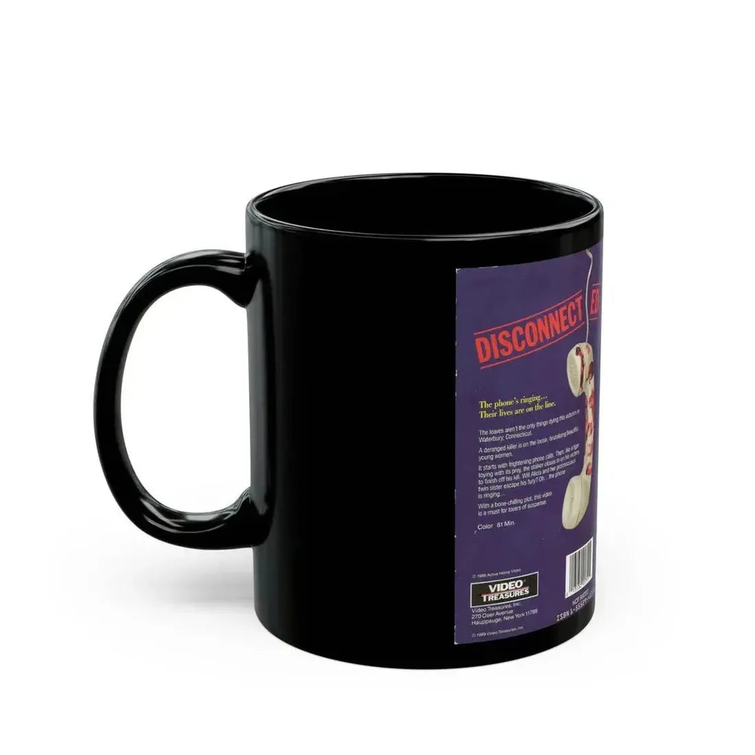 DISCONNECTED (VHS COVER) - Black Coffee Mug - Go Mug Yourself