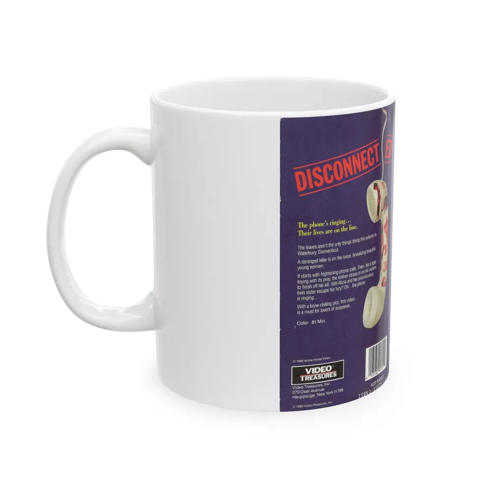 DISCONNECTED (VHS COVER) - White Coffee Mug-Go Mug Yourself