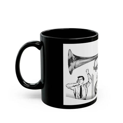 Discord In A Flat by Elizabeth Grey, Woman's Own magazine, 1957 - Black Coffee Mug - Go Mug Yourself