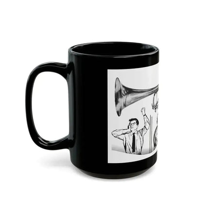 Discord In A Flat by Elizabeth Grey, Woman's Own magazine, 1957 - Black Coffee Mug - Go Mug Yourself