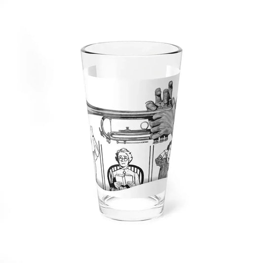 Discord In A Flat by Elizabeth Grey, Woman's Own magazine, 1957 - Pint Glass 16oz 16oz - Go Mug Yourself