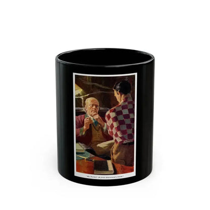 Discussing Terms, 1938 - Black Coffee Mug 11oz - Go Mug Yourself