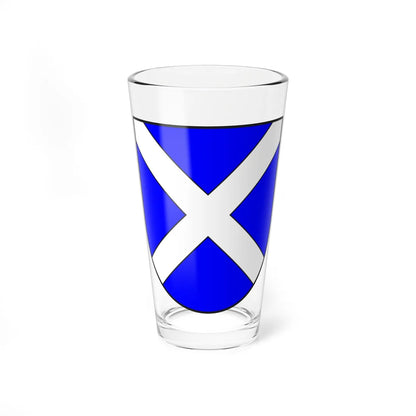 Disentis Muster wappen (Switzerland) (Coat of Arms) Pint Glass 16oz 16oz - Go Mug Yourself