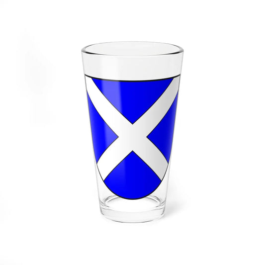 Disentis Muster wappen (Switzerland) (Coat of Arms) Pint Glass 16oz 16oz - Go Mug Yourself