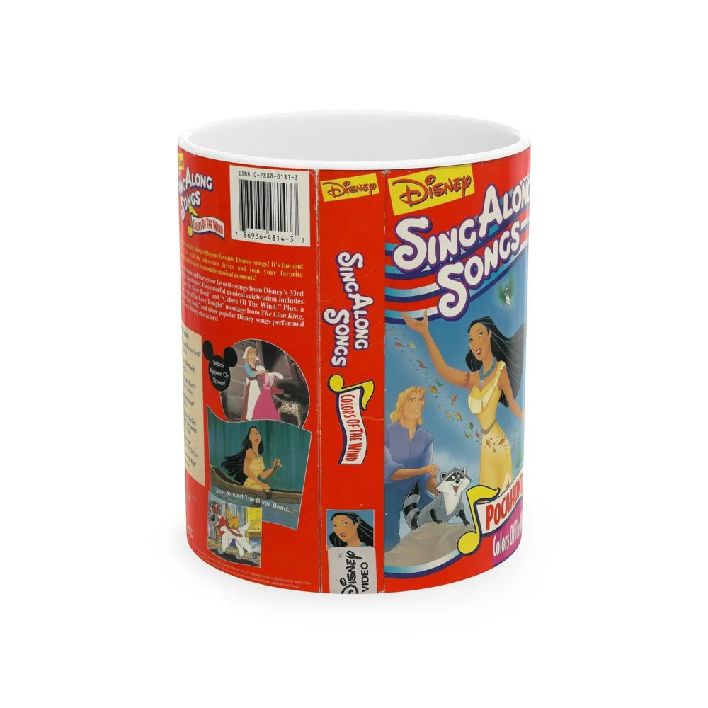 DISNEY SING ALONG SONGS POCAHONTAS (VHS COVER) - White Coffee Mug-11oz-Go Mug Yourself