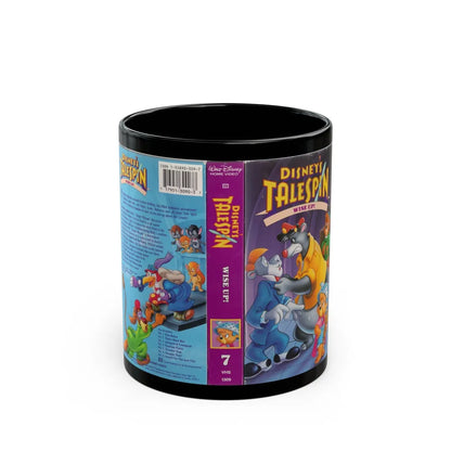 DISNEYS TALESPIN WISE UP (VHS COVER) - Black Coffee Mug-11oz-Go Mug Yourself