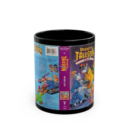 DISNEYS TALESPIN WISE UP (VHS COVER) - Black Coffee Mug 11oz - Go Mug Yourself