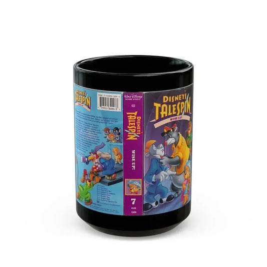 DISNEYS TALESPIN WISE UP (VHS COVER) - Black Coffee Mug 15oz - Go Mug Yourself