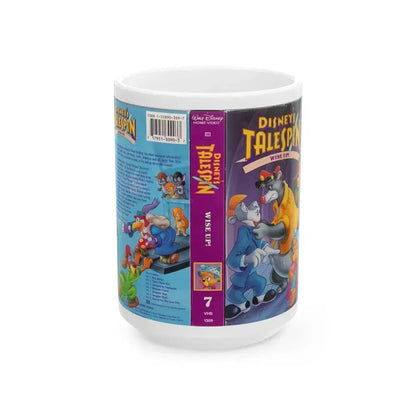 DISNEYS TALESPIN WISE UP (VHS COVER) - White Coffee Mug 15oz - Go Mug Yourself