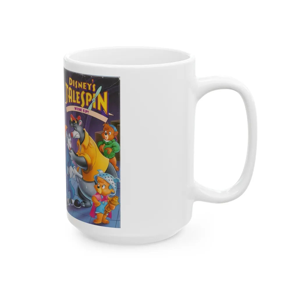 DISNEYS TALESPIN WISE UP (VHS COVER) - White Coffee Mug-Go Mug Yourself