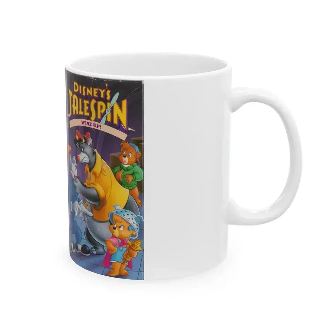 DISNEYS TALESPIN WISE UP (VHS COVER) - White Coffee Mug - Go Mug Yourself