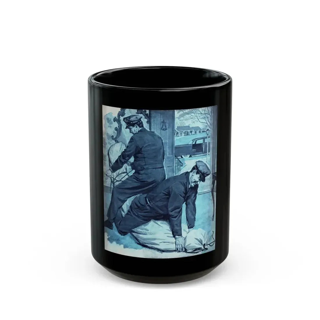 Disposal Service, Bluebook Magazine, January 1956 - Black Coffee Mug 15oz - Go Mug Yourself
