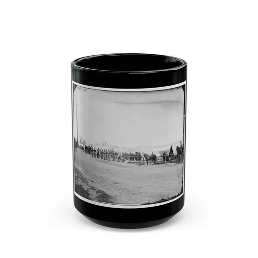 District Of Columbia. Band Before Quarters At Camp Stoneman (U.S. Civil War) Black Coffee Mug 15oz - Go Mug Yourself