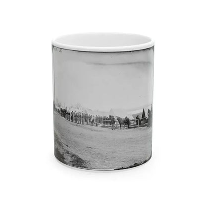 District Of Columbia. Band Before Quarters At Camp Stoneman (U.S. Civil War) White Coffee Mug 11oz - Go Mug Yourself