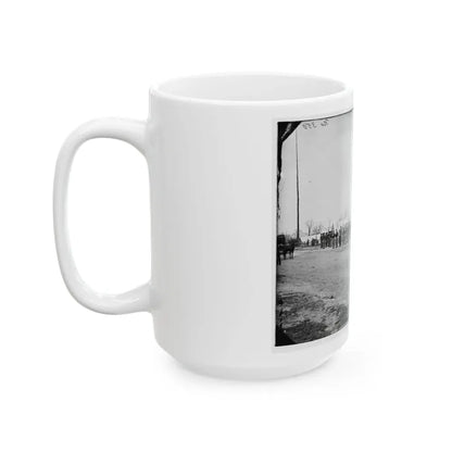 District Of Columbia. Band Before Quarters At Camp Stoneman (U.S. Civil War) White Coffee Mug - Go Mug Yourself