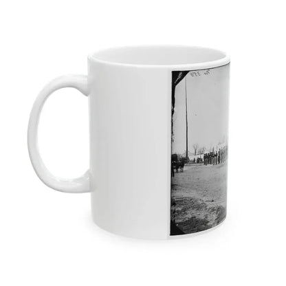 District Of Columbia. Band Before Quarters At Camp Stoneman (U.S. Civil War) White Coffee Mug - Go Mug Yourself