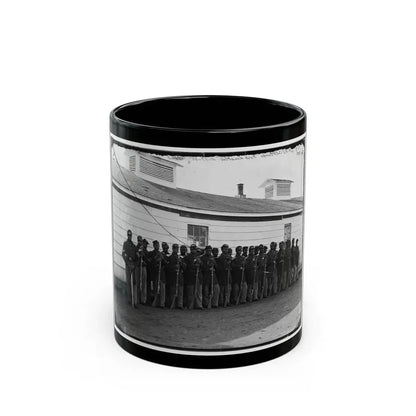 District Of Columbia. Company E, 4th U.S. Colored Infantry, At Fort Lincoln (U.S. Civil War) Black Coffee Mug 11oz - Go Mug Yourself
