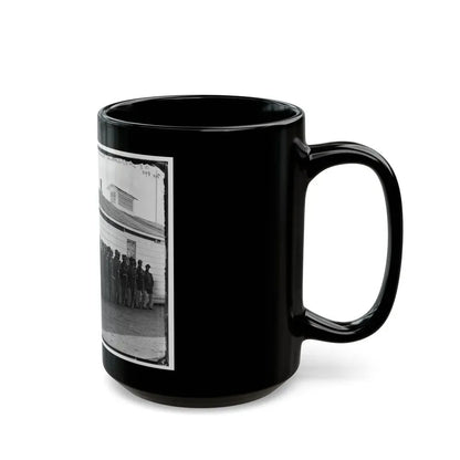 District Of Columbia. Company E, 4th U.S. Colored Infantry, At Fort Lincoln (U.S. Civil War) Black Coffee Mug - Go Mug Yourself