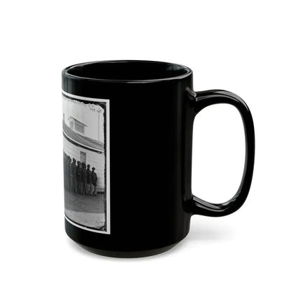 District Of Columbia. Company E, 4th U.S. Colored Infantry, At Fort Lincoln (U.S. Civil War) Black Coffee Mug - Go Mug Yourself
