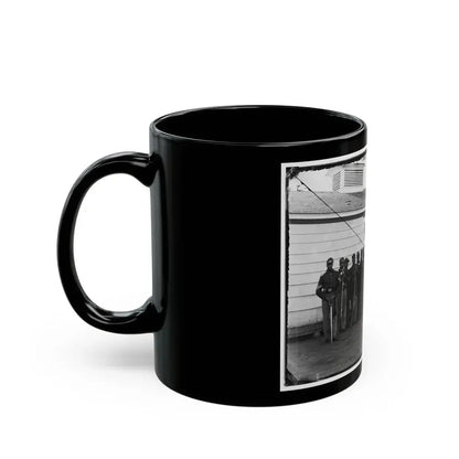 District Of Columbia. Company E, 4th U.S. Colored Infantry, At Fort Lincoln (U.S. Civil War) Black Coffee Mug - Go Mug Yourself