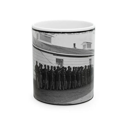 District Of Columbia. Company E, 4th U.S. Colored Infantry, At Fort Lincoln (U.S. Civil War) White Coffee Mug 11oz - Go Mug Yourself