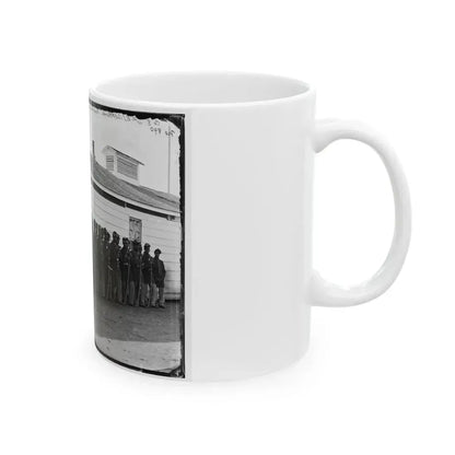 District Of Columbia. Company E, 4th U.S. Colored Infantry, At Fort Lincoln (U.S. Civil War) White Coffee Mug - Go Mug Yourself