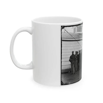 District Of Columbia. Company E, 4th U.S. Colored Infantry, At Fort Lincoln (U.S. Civil War) White Coffee Mug - Go Mug Yourself
