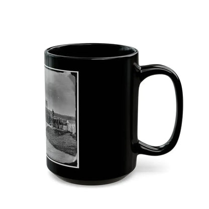 District Of Columbia. Detachment Of Company K, 3d Massachusetts Heavy Artillery, By Guns Of Fort Stevens (U.S. Civil War) Black Coffee Mug - Go Mug Yourself