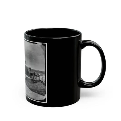 District Of Columbia. Detachment Of Company K, 3d Massachusetts Heavy Artillery, By Guns Of Fort Stevens (U.S. Civil War) Black Coffee Mug - Go Mug Yourself