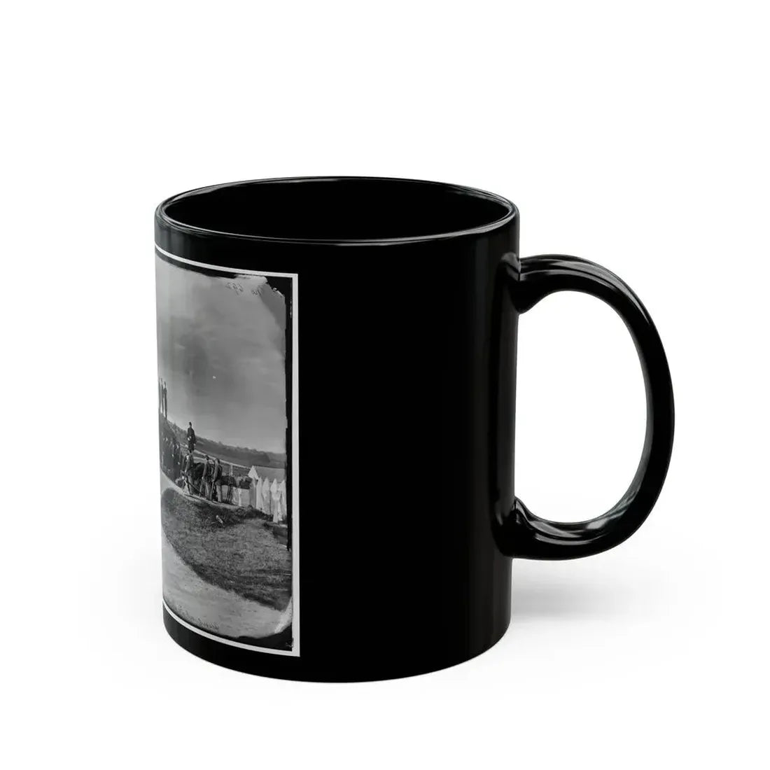 District Of Columbia. Detachment Of Company K, 3d Massachusetts Heavy Artillery, By Guns Of Fort Stevens (U.S. Civil War) Black Coffee Mug - Go Mug Yourself