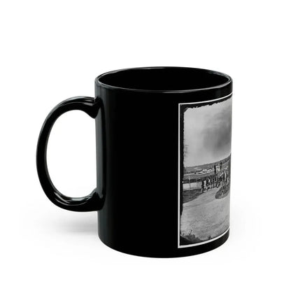 District Of Columbia. Detachment Of Company K, 3d Massachusetts Heavy Artillery, By Guns Of Fort Stevens (U.S. Civil War) Black Coffee Mug - Go Mug Yourself