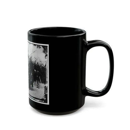 District Of Columbia. Gen. William Gamble And Staff At Camp Stoneman, The Cavalry Depot At Giesborough Point (U.S. Civil War) Black Coffee Mug - Go Mug Yourself
