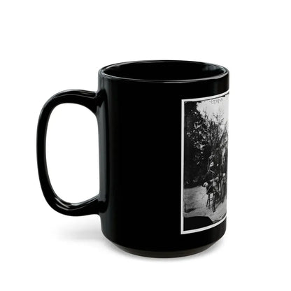 District Of Columbia. Gen. William Gamble And Staff At Camp Stoneman, The Cavalry Depot At Giesborough Point (U.S. Civil War) Black Coffee Mug - Go Mug Yourself