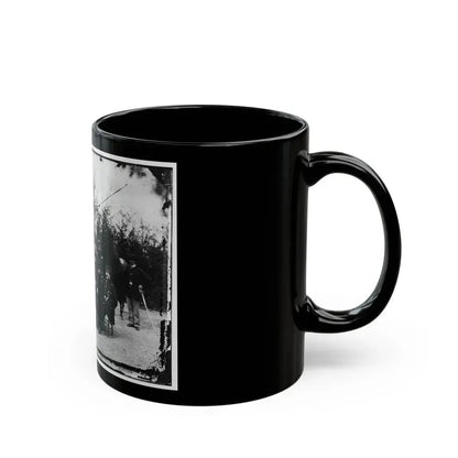 District Of Columbia. Gen. William Gamble And Staff At Camp Stoneman, The Cavalry Depot At Giesborough Point (U.S. Civil War) Black Coffee Mug - Go Mug Yourself