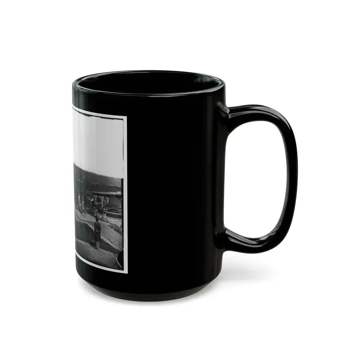 District Of Columbia. Gun Crews Of Company H, 3d Massachusetts Heavy Artillery, At Fort Lincoln (U.S. Civil War) Black Coffee Mug - Go Mug Yourself